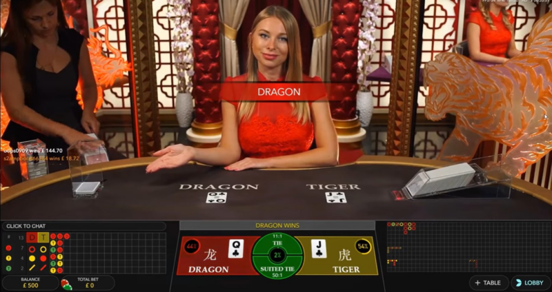 Dragon Tiger tại Dafabet có xác suất thắng cao