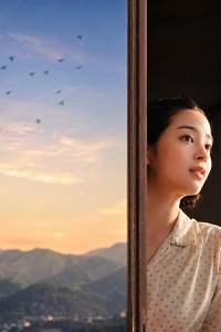 Cảnh đồi mờ xám